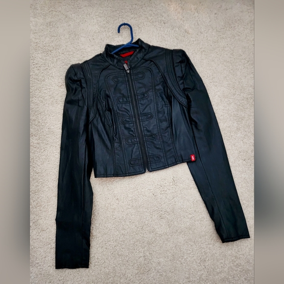 Faux leather coat - Picture 3 of 5